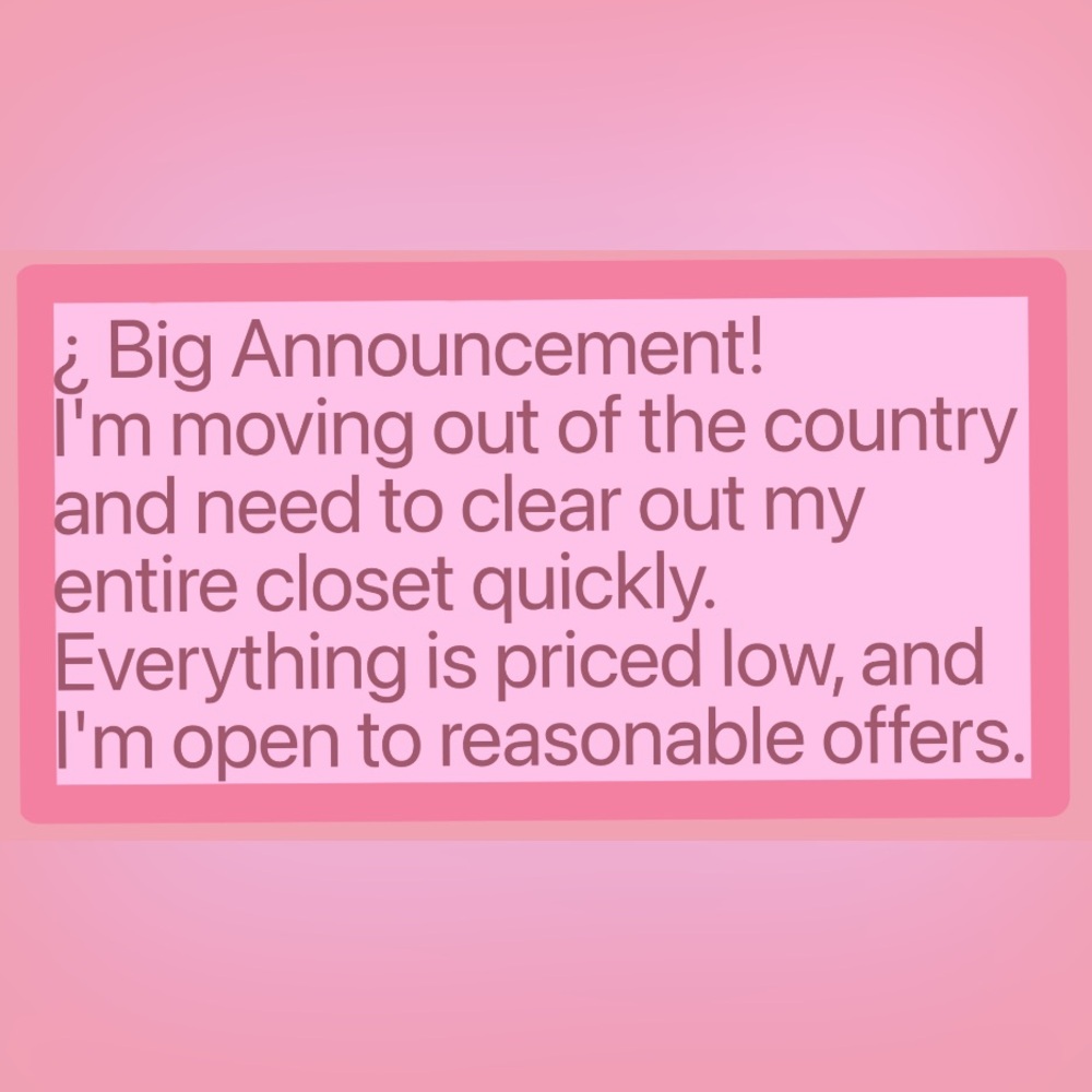 Pink Announcement Graphic